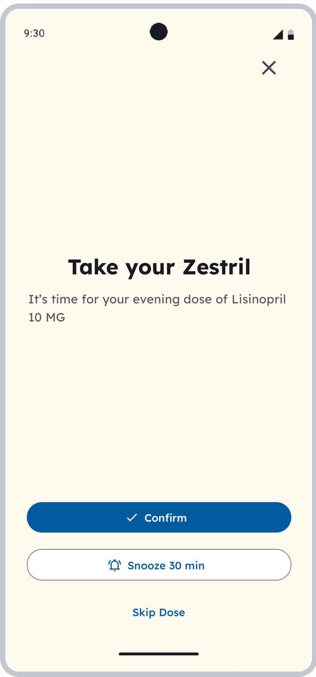 App screen